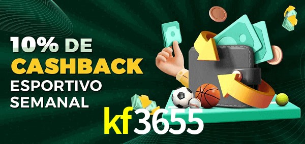 10% de bônus de cashback na kf3655